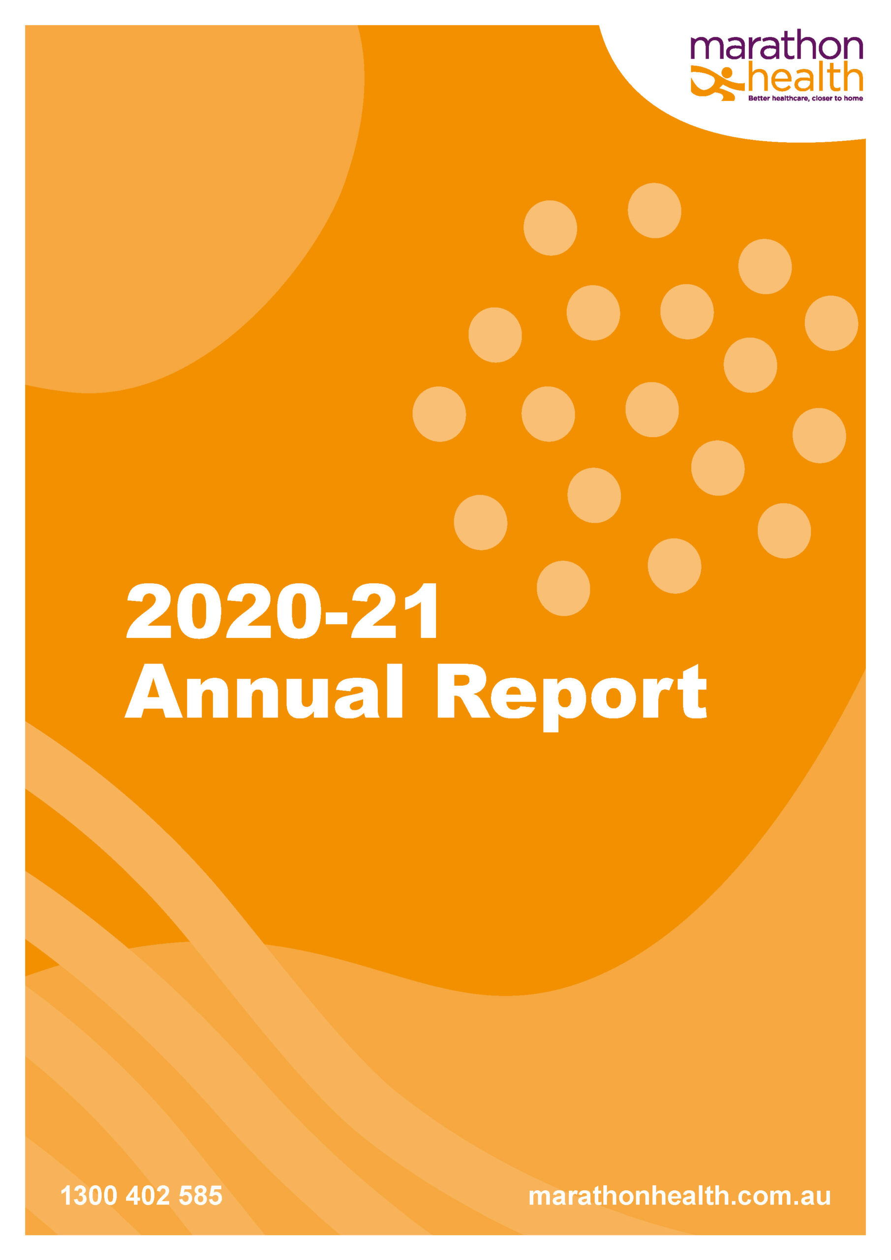 Annual report 2020-2021 Cover