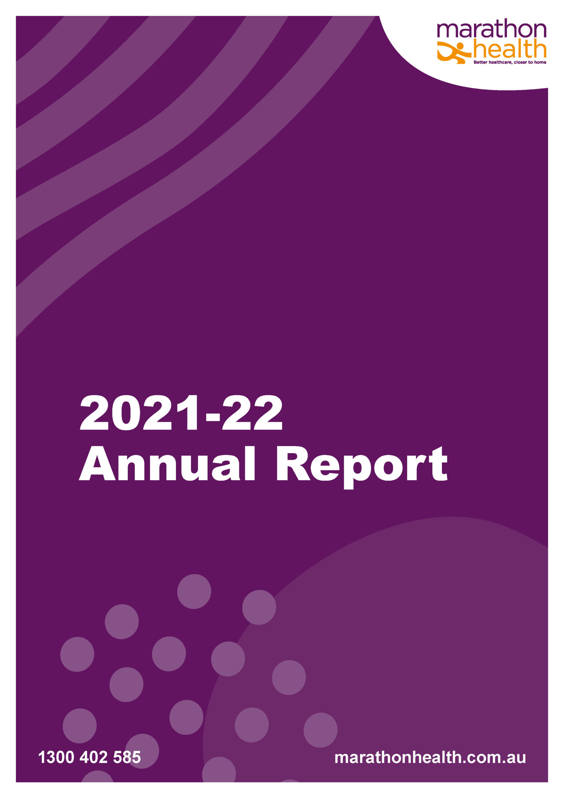 Annual Report 2021 - 2022 Cover